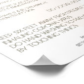 Corona Virus Advice Poster für den Arbeitsplatz, Z (Ecke)