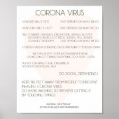 Corona Virus Advice Poster für den Arbeitsplatz, Z (Vorne)