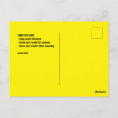 Corona Virus Covid 19 Verlangsamung der Verbreitun Postkarte (Rückseite)