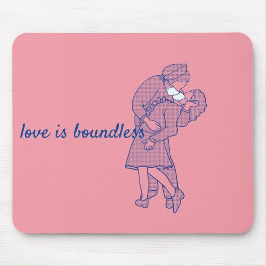 Corona Virus - Liebe ist grenzenlos Mousepad (Vorne)