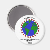 Corona Virus Magnet (Vorderseite/Rückseite)
