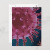 Corona-Virus-Mikrobiologie Postkarte (Vorne/Hinten)