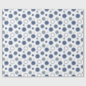 Corona-Virus-Muster COVID-19 Blue Green Geschenkpapier (Flach)