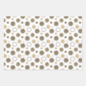 Corona Virus Muster COVID-19 Gold Silver Blue Geschenkpapier Set (Vorderseite)