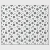 Corona-Virus-Muster COVID-19 Silver Gray Geschenkpapier (Flach)