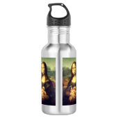 Corona-Virus-Portrait Edelstahlflasche (Rückseite)