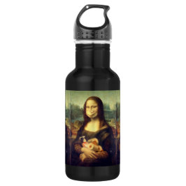 Corona-Virus-Portrait Edelstahlflasche