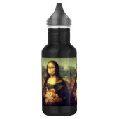 Corona-Virus-Portrait Edelstahlflasche (Links)