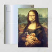 Corona-Virus-Portrait Postkarte (Vorne/Hinten)