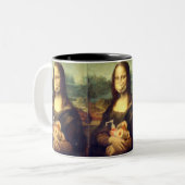 Corona-Virus-Portrait Zweifarbige Tasse (Vorderseite Links)