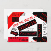 CORONA VIRUS POSTKARTE (Vorne/Hinten)