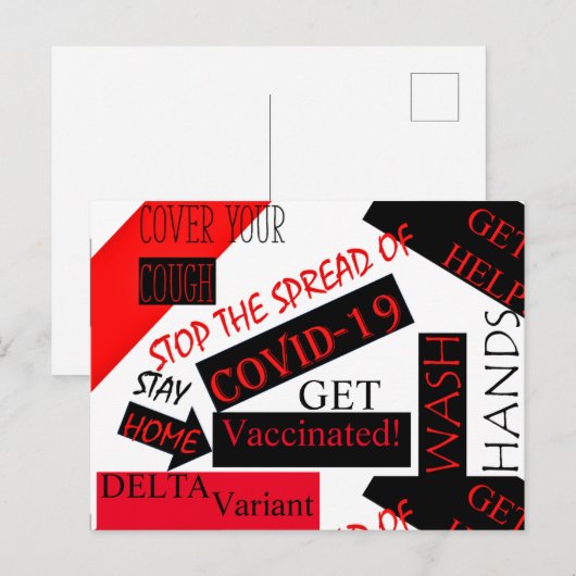 CORONA VIRUS POSTKARTE (Vorne/Hinten)