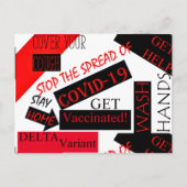 CORONA VIRUS POSTKARTE (Vorderseite)