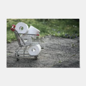 Corona Virus Protective Mask Floor Mat Fußmatte (Vorderseite)