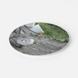 Corona-Virus-Schutzmaske Pappteller