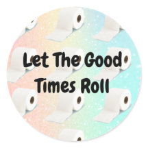 Corona Virus Toilette Roll Pink Glitzer