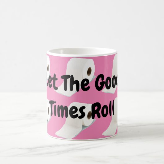 Corona Virus Toilette Roll Pink Kaffeetasse (Mittel)