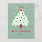 Corona Weihnachtsferien Toilet Tree Lights Postkarte (Vorderseite)