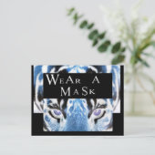 CORONA WIRUS TRAGEN EINE MASKE POSTKARTE (Stehend Vorderseite)
