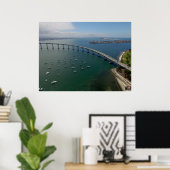 Coronado Bay Bridge von San Diego Poster (Heimbüro)