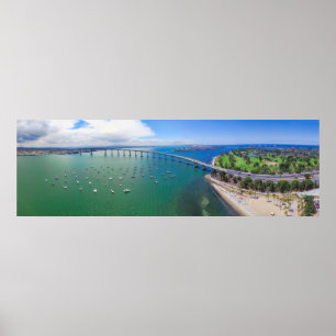 Coronado Bay Bridge von San Diego Poster