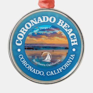 Coronado Beach (C) Ornament Aus Metall