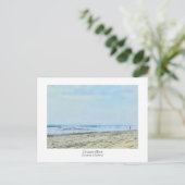 Coronado Beach California Aquarell Print Postkarte (Stehend Vorderseite)
