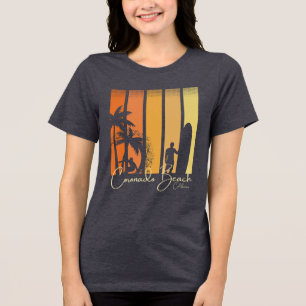 Coronado Beach California Surfing Tri-Blend Shirt
