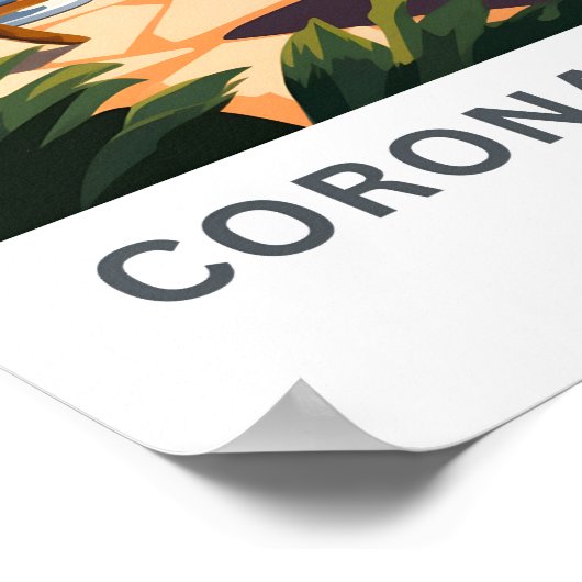 Coronado Beach California Travel Print Poster (Ecke)