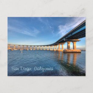 Coronado Bridge in San Diego Postcard Postkarte