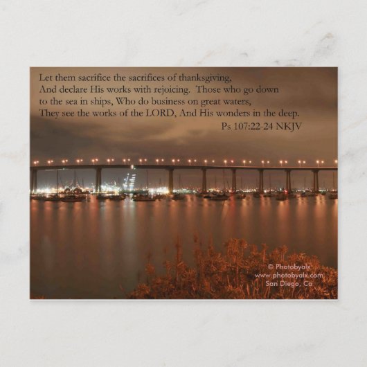 Coronado Bridge Postkarte (Vorderseite)