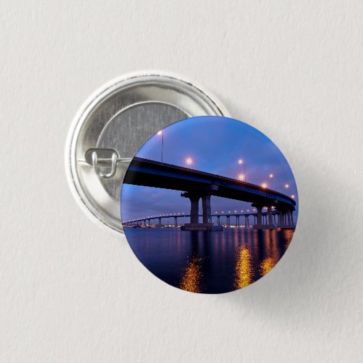 Coronado-Brücke bei Dusk Button (Vorne & Hinten)