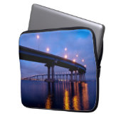 Coronado-Brücke bei Dusk Laptopschutzhülle (Vorderseite Links)