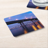 Coronado-Brücke bei Dusk Rechteckiger Pappuntersetzer (angewinkelt)