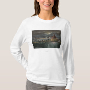 Coronado, CA - Moonlit Ansicht von Hotel Del T-Shirt
