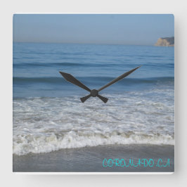 CORONADO, CA SQUARE CLOCK QUADRATISCHE WANDUHR