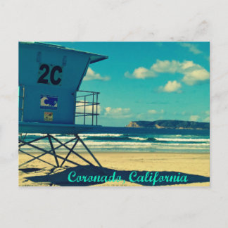 Coronado California Life Guard Tower Postkarte