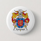 Coronado Familienwappen Button (Vorderseite)