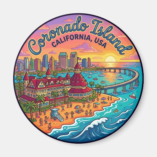 Coronado-Insel USA Magnet (Vorne)