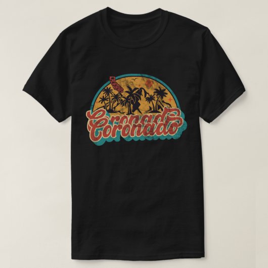 Coronado, Kalifornien T-Shirt (Design vorne)