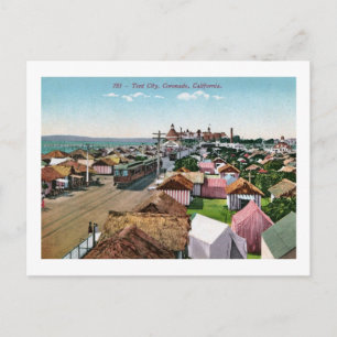 Coronado, Kalifornien, Zeltstadt Vintage Postkarte