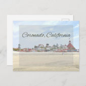 Coronado, kalifornische Postkarte (Vorne/Hinten)
