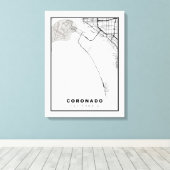 Coronado Map Leinwanddruck (Insitu (Holzboden))