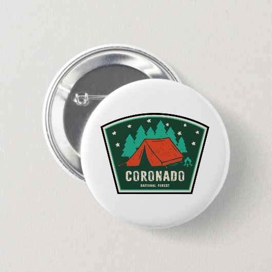Coronado National Forest Camping Button (Vorne & Hinten)