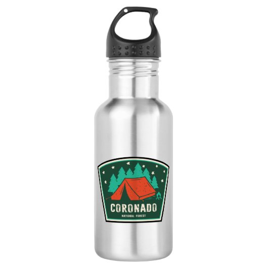 Coronado National Forest Camping Edelstahlflasche (Vorderseite)