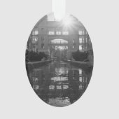 Coronado Sunburst Grayscale Ornament (Vorderseite)