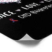 Coronary Heart Disease Ribbon Chd Awareness Month Poster (Ecke)