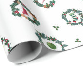 Coronas de navidad con adornos para envolver. geschenkpapier (Rolleneckpunkt)