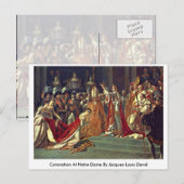Coronation at Notre Dame von Jacques-Louis David Postkarte (Vorne/Hinten)