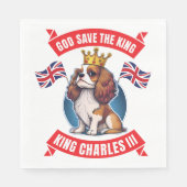 Coronation Cavalier King Charles Serviette (Vorderseite)